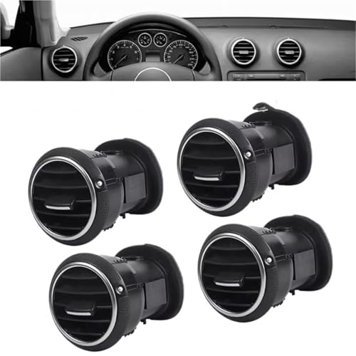 Rejilla de aire de coche para panel de instrumentos Audi A3 S3 8P de 2005 a 2012 3