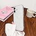 NITITOP Compatible for iPhone 17 Case Cute Clear Floral Flower Pattern for Girls Women Soft TPU Full Camera Lens Shockproof Protective Phone Cover - White
