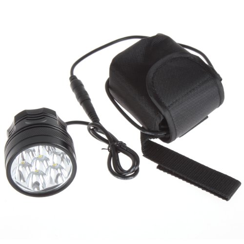 Windfire® Super Bright 7 Led 8000Lm 3 Modes White Led Bike Lamp Led Headlight With 8.4V 8000Mah Battery Pack And Us Plug Charger Set For Outdoor Hiking, Riding, Camping #TOP3