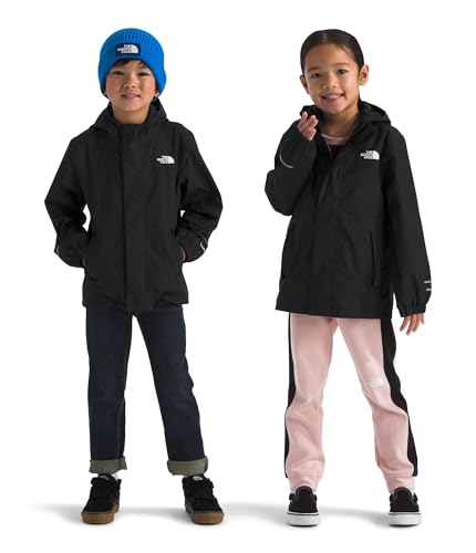 The North Face Kids Zipline Rain Jacket, Tnf Black, 7/8 Years