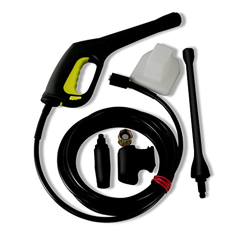 Serenelife Electric Pressure Washer-Powerful Heavy Duty 2000Psi Manual Adjustable High Low Cold Water Sprayer, Rolling Wheels-Power Wash Spray Clean Concrete Driveway Car Home Slprwas58 #TOP3