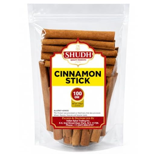 SHUDH Cinnamon Sticks 100GM (3.5 Oz) | Cassia Cinnamon | Canela | Perfect for Baking, Cooking & Beverages & Oatmeal| 2 3/4" Length | 100% Raw From Indonesia (100 GM)