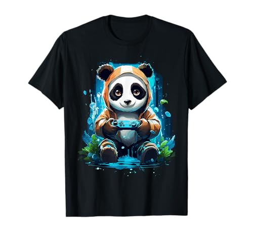 Gamer pour garçon Gaming Teen Girl Funny Panda T-Shirt