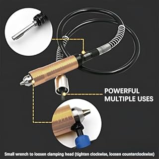 Albero Flessibile Con Mandrino Per Trapano, 113cm Albero Di Prolunga Flessibile Attacco Adattatore Per Alberi Flessibili, 0,3-6,5mm Estensione Flessibile Per Smerigliatrice, Utensili Rotanti