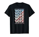USA American Flag Vote Retro Style Election Proud Voter Women Men T-Shirt