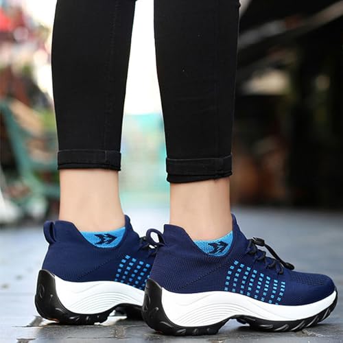 Women's Orthopedic Sneakers Comfortable Breathable Mesh Upper Walking Shoes Air Cushion Stretch Orthowear Shoes4
