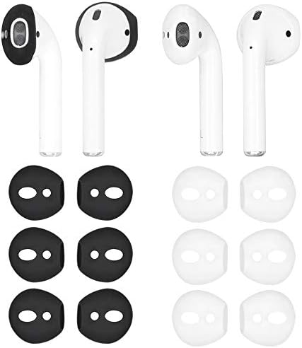 IiEXCEL Fit in Case Earbuds for AirPods, 6 Pairs Replacement Super Thin  Slim Silicone Ear Tips