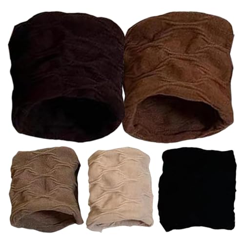 Coleteros para el pelo grueso, coleteros de cola de caballo - Gomas elásticas para el pelo, diadema de algodón sin costuras, cuerda, 5 unidades de coletas para mujeres y niñas, accesorios para cabello