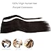 Ponytail Extension Human Hair Ponytail Extension For Black Women Clip In Ponytail Hair Extensions Wrap Around Long Ponytail Straight One Piece Hairpiece Hair(16 inch, Natural Black #1B)