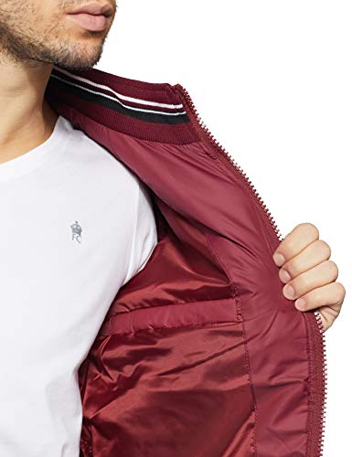 Image of Qube By Fort Collins Men's nylon Standard Length Regular Fit Quilted Bomber Jacket - Winter Warm, Insulated, Ribbed Cuffs, and Stylish Design