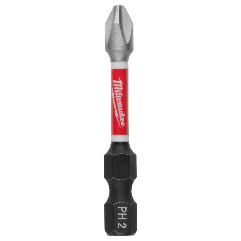MILWAUKEE ELECTRIC TOOL 48-32-5004 Shockwave 2" Power Bit Phillips #2 15 Piece Contractor Pack