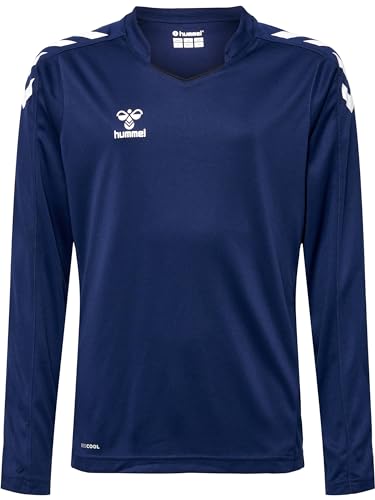 hummel, hmlCORE XK Poly Jersey L-S Kids, Marine, 140