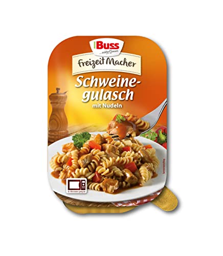 Buss Freizeitmacher - Herzhaftes Gulasch vom Schwein - Mit Paprika und Nudeln - 12 x 300 g – Bild 3
