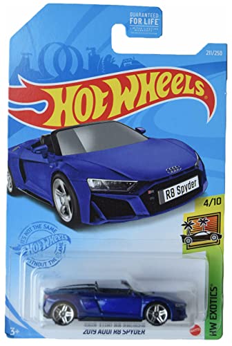 Hot Wheels Audi R8 Spyder 1:64 Azul 2019 miniatura 1