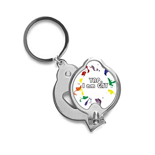 Coupe-ongles LGBT drapeau arc-en-ciel Yap I Am Gay pour manucure quotidienne