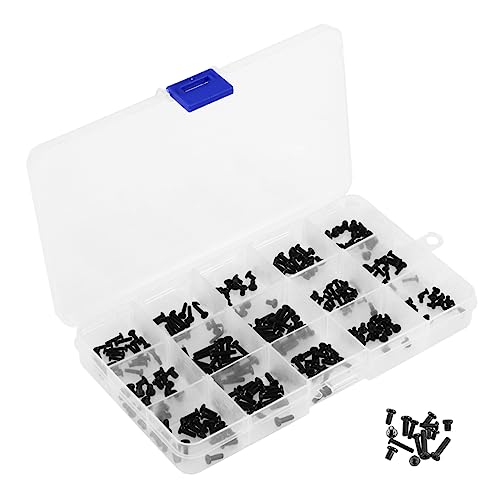 CAXUSD Juego de Tornillos para Pc Tornillos Compatibles con Portátiles 15 Tamaños Juego Surtido de Tornillos Color Aleatorio