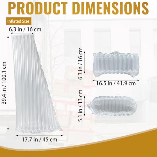 1 Pack Inflatable Guitar Protective Bag Guitar Shipping Bag for Acoustic Electric Bass Guitar Up To 41" Compatible with Guitar Shipping Box for Mobile Shipping Packaging Storage by Generic - Used condition - Image 3