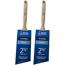 Sherwin WIlliams Contractor Series Nylon/Polyester Angle Sash Brush 2-1/2 inch 2-Pack