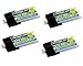 Common Sense RC (4 Pack) Lectron Pro 3.7V 300mAh 35C Lipo Battery with MCPX Connector for Blade Nano QX 3D and mCP X
