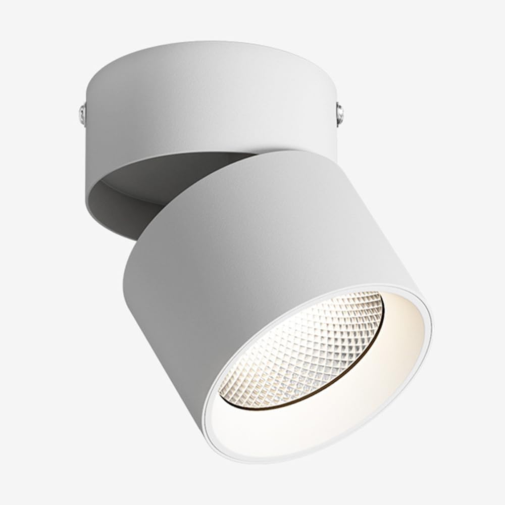 LED Surface Mount Spotlight Accent Lighting Indoor Ceiling Accent Spot Light Fixture 3 Color Mode Directional Spotlights Wall Swivel Lamps for Living Room Bedroom Corridor