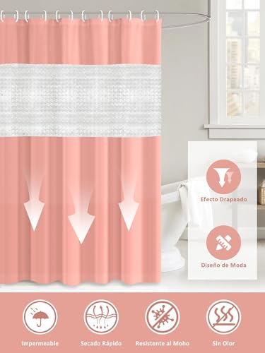Comparativas de Cortinas para baño de plastico los mejores 10. 11 Imagen adicional