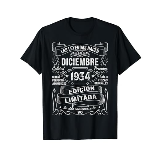 Las Leyendas Nacen Diciembre 1934 Regalo 90 Años Cumpleaños Camiseta