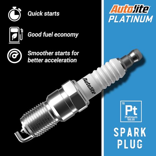 Autolite Platinum AP45 Automotive Replacement Spark Plugs (4 Pack)