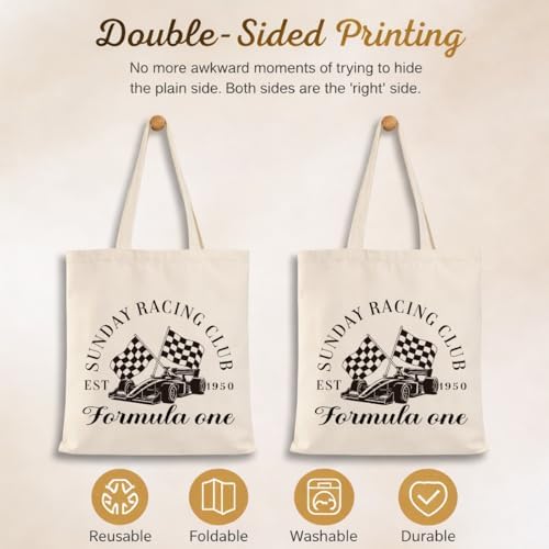 Funny Canvas Tote Bag, Aesthetic Tote Bag, Reusable Shopping Bags for Casual Vacation Shopping Work