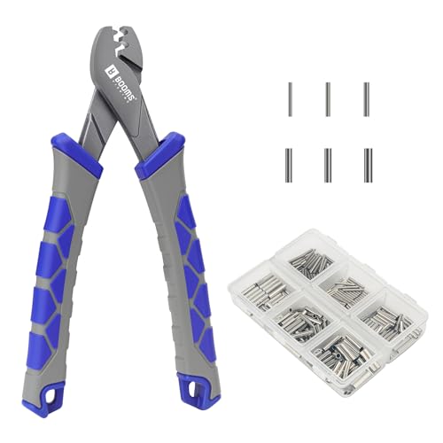 Booms Fishing Crimping Pliers 6.5in – 300 Sleeves Included