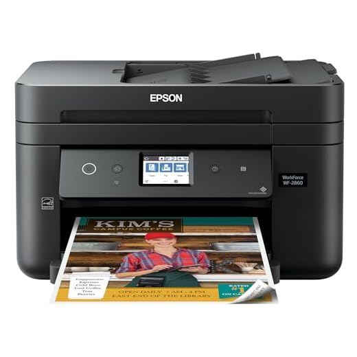 Epson Workforce WF-2860 All-in-One Wireless Color Printer with Scanner, Copier, Fax, Ethernet, Wi-Fi Direct and NFC, Amazon Dash Replenishment Ready