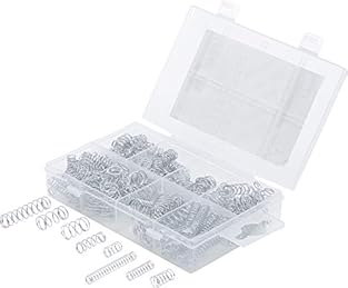 in plastic storage case 40 compression springs 5.5 x 17.5 mm | 20 compression springs 5.5 x 38.0 mm | 60 compression springs 6.5 x 10.0 mm 40 compression springs 7.0 x 12.5 mm | 30 compression springs 7.0 x 19.0 mm 12 compression springs 9.0 x 35 mm ...