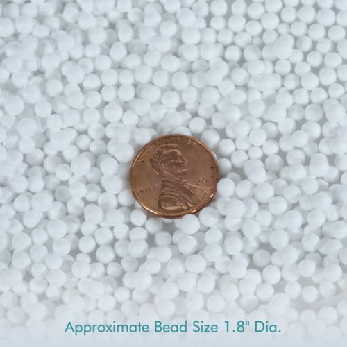 Fairfield Poly-Fil Poly Beads, Premium Polystyrene Stuffing Beads, Stuffing for Stuffed Animals, Ideal for Floam and Slime, Bean Bag Filler, White, 2.8-Ounce Bag - Thumbnail 3