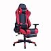 Produktbild Wolmics Rückenmassage Gaming Stuhl mit Fußstütze,PC Computer Videospiel Racing Stuhl Hohe Rückenlehne Reclining Executive Ergonomic Office Desk Stuhl mit Kopfstütze Lordosenstütze Kissen (SM84-red)