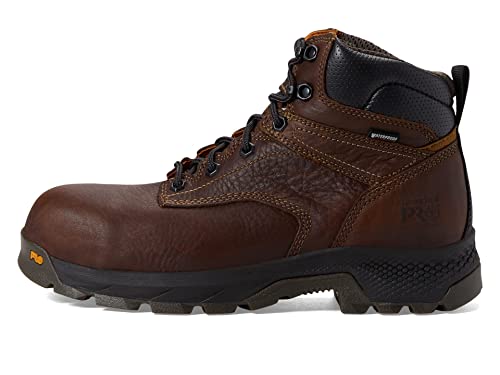 Timberland PRO Timberland PRO® Titan EV 6" Composite Safety Toe Waterproof Shoes for Men – Anti-Fatigue PU Footbed Teak Trailblazer 12 D - Medium