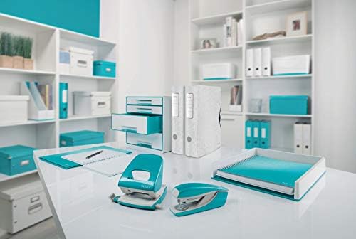 Leitz Lever Arch File, Ice blue, A4, 80 mm spine width, WOW Range, 10054051