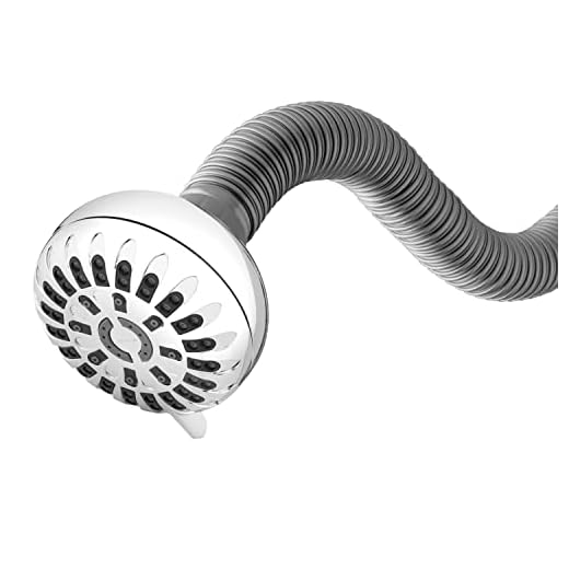 Upgrade Your Bathroom with Long Neck Shower Heads | Shower Head Waterpik PowerPulse Flexible Neck Shower Head Adjustable Shower Head for All Heights, Chrome 7-Mode XPP-703E