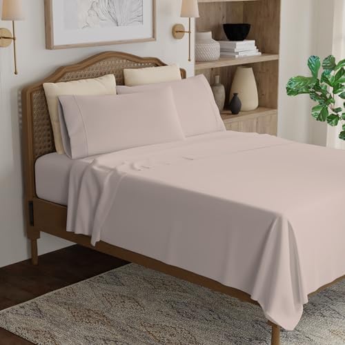 COLOR SENSE Dark Grey Double Bed Duvet Cover Set, 300 Thread Count 100% Cotton, Wrinkle-Resistant, Ultra-Soft & Silky, 200x200 Double Size Sateen Quilt Cover with Button Closure