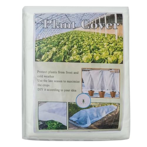 UieoKakeh Cubiertas para Plantas Protección Heladas Cubiertas de Flotantes Gruesas de Invierno 3mx 15m Manta de Tela Heladas Reutilizable Tela de Sombra