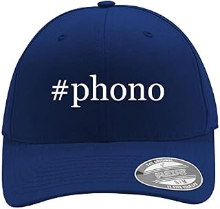 #Phono - Men's Hashtag Flexfit Baseball Cap Hat, Blue, Large/X-Large