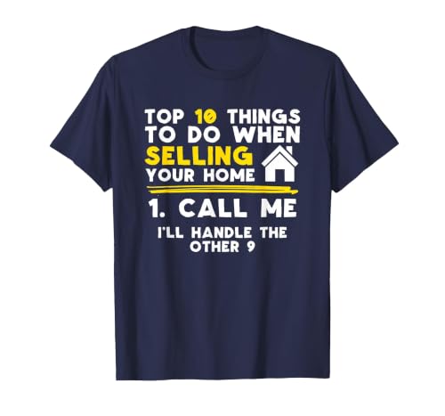 Real Estate Agent Call Me T-Shirt, Men, Navy Blue, 6X-Large