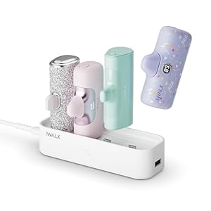 iWALK Estación de carga para cargador portátil de 4500 mAh, 4800 mAh, 5000 mAh para estación de carga de iPhone, estación de carga múltiple USB-C de tamaño familiar para el hogar (solo estación),