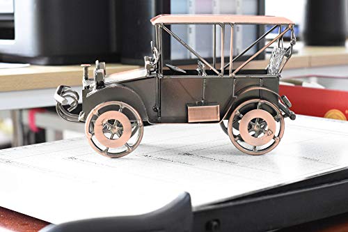 Dinq Metal Antique Vintage Car Model Home Décor Handmade Handcrafted Collections Collectible Vehicle (Bronze) #TOP4