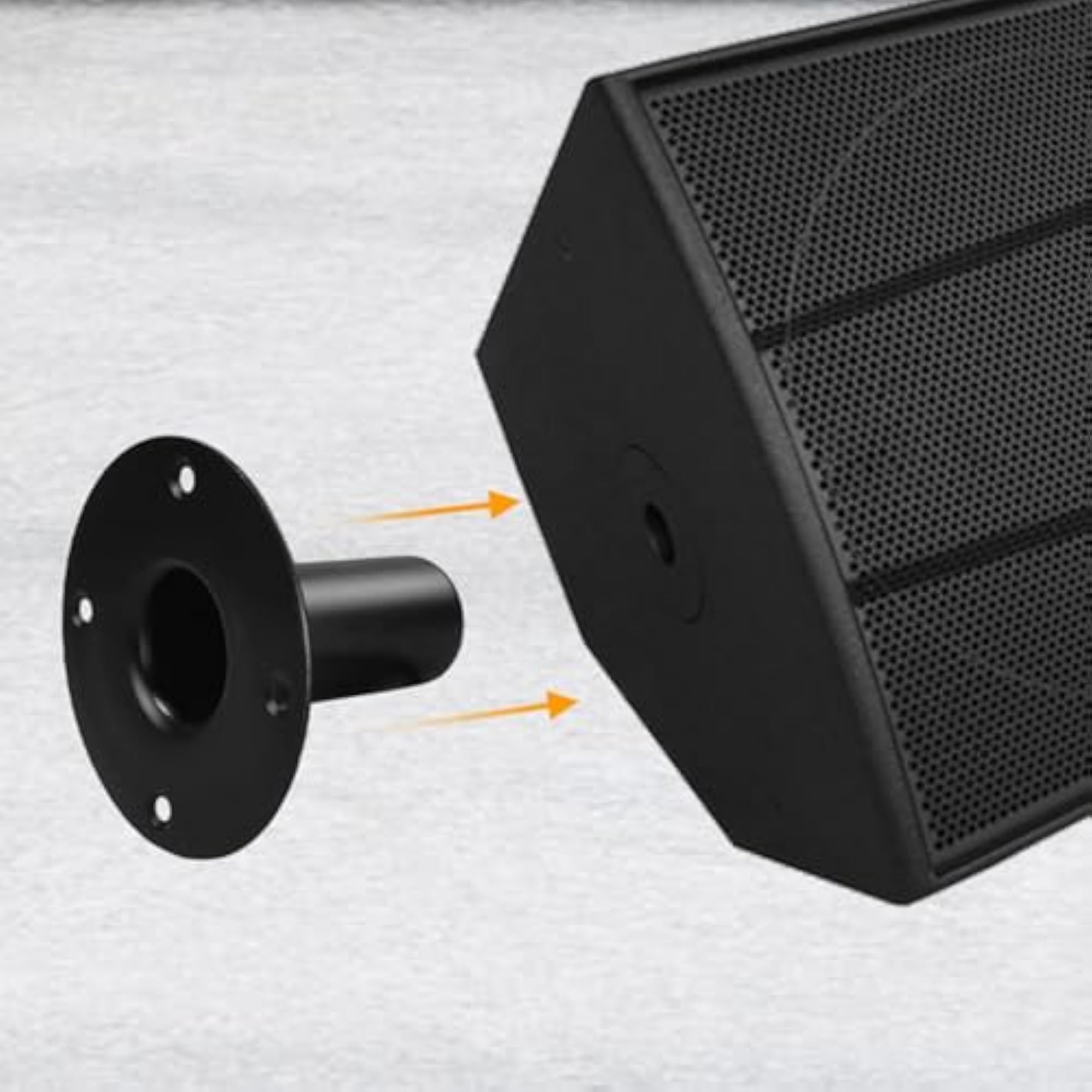 2 Pieces Speaker Bottom Base Stand Mount Plate for Indoor Use