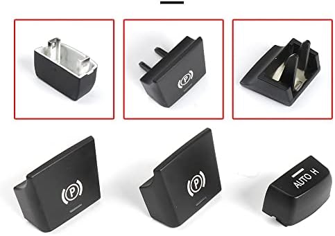 Electric Hand Brake Switch Button Car Electronic Handbrake Parking Brake P Button Switch Cover for F10 F07 F02 Parking Brake Switch Auto H Button Replacement Handbrake Control Switch