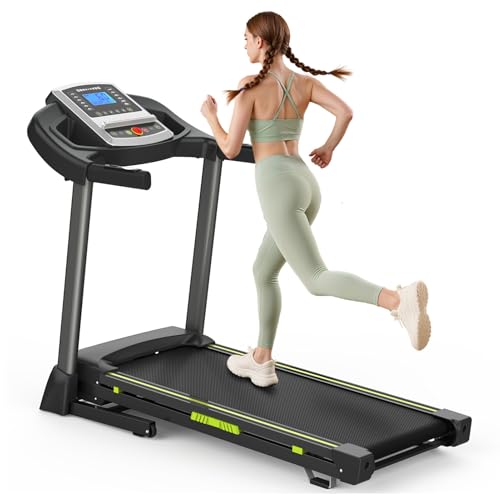 Image of Folding Treadmill, 3.5 4% Slope Portable Electric Running Machine for Small Spaces Apartments Offices