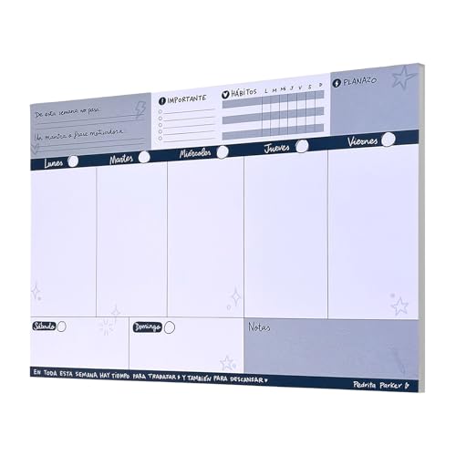 Planificador semanal Pedrita Parker A4 - Weekly planner...