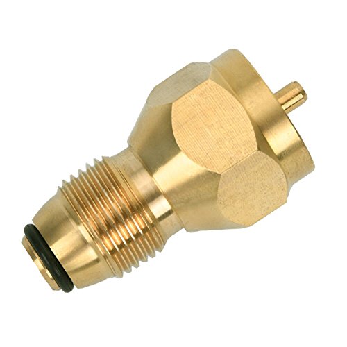 GasSaf Universal 1lb Propane Tank Refill Adapter for Disposable Small Bottle- 100% Solid Brass Regulator Valve Accessory