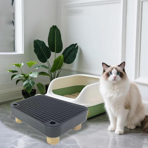 Tapis antidérapant pour chaton et rampe pour bac à litière - 3