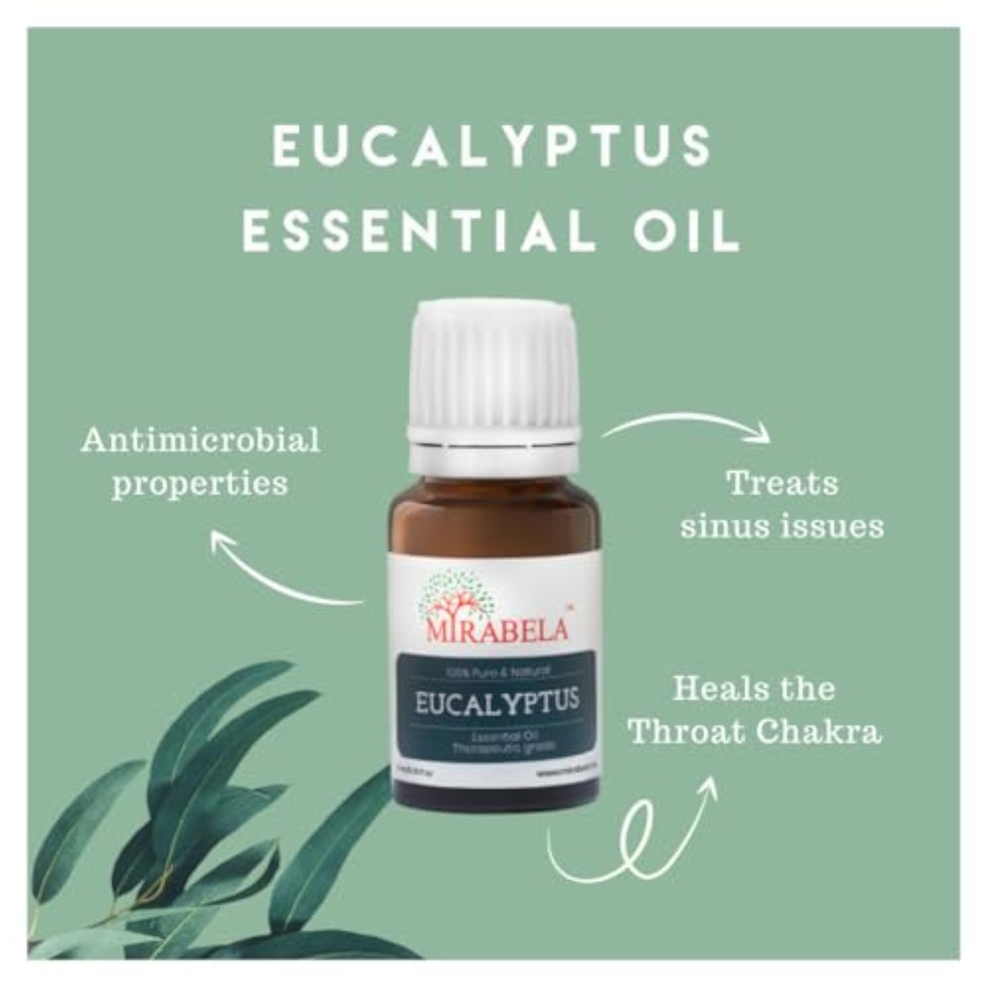 Eucalyptus Essential Oil, 100% Pure, 5ml