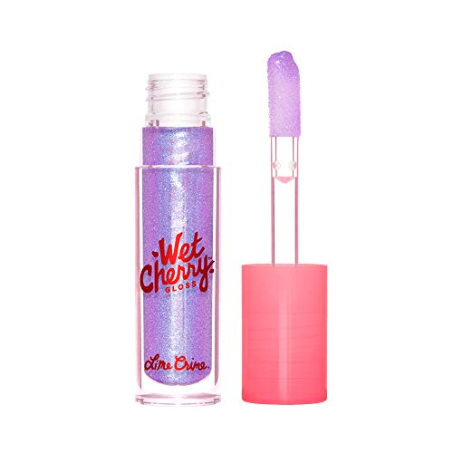 Lime Crime Wet Cherry Lip Gloss, Fairy Cherry - Iridescent Blue Lavender - High Shine, Non-Sticky Gloss - Cherry Scent - Lightweight, Ultra-Glossy Sheen - Won’t Bleed or Crease - Vegan